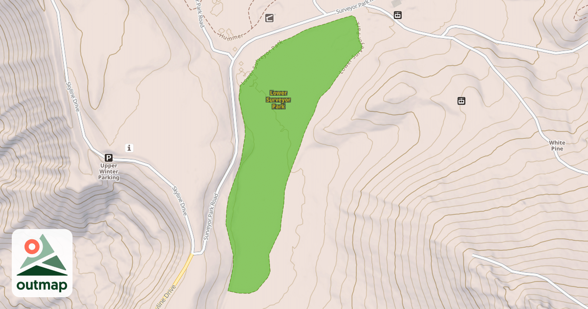 Map of Lower Surveyor Park