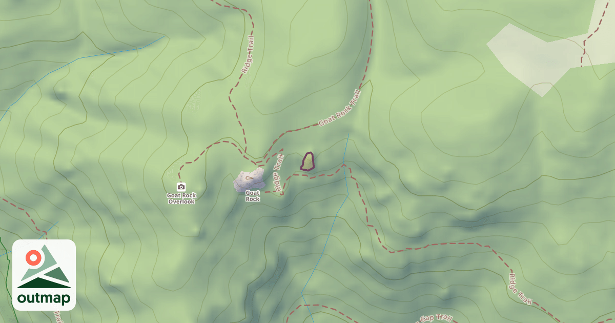 Map of Climbing Boulder
