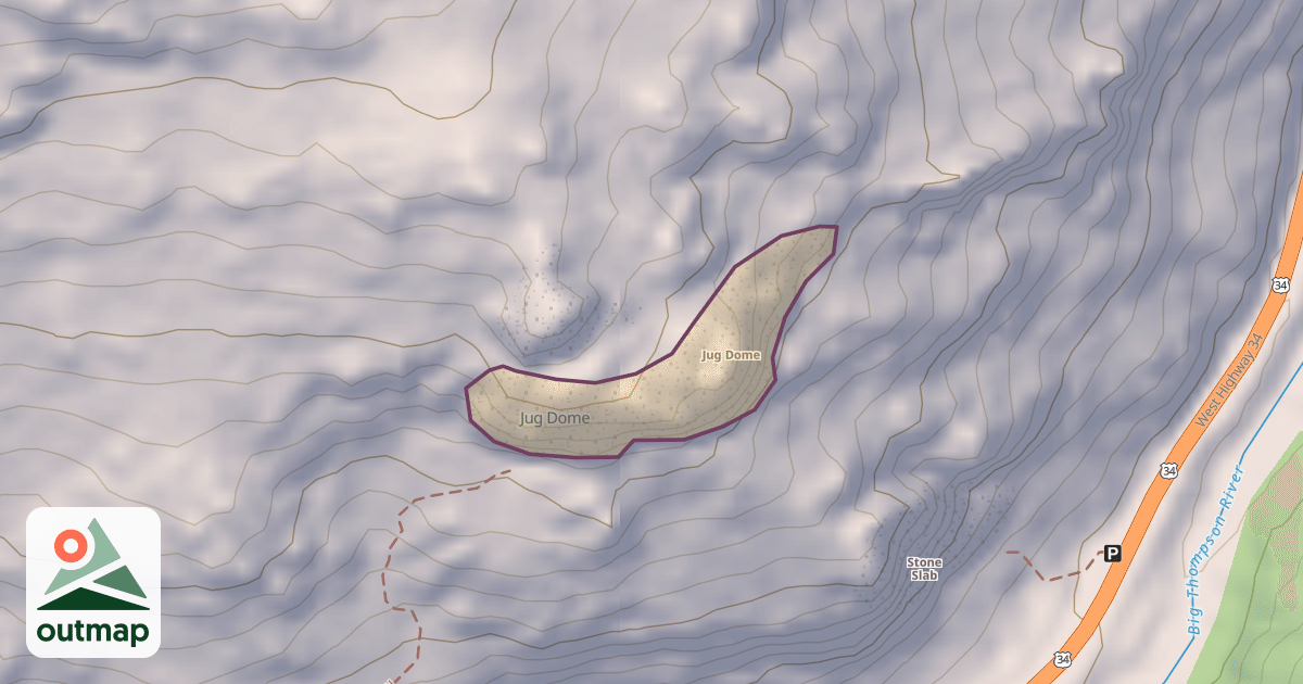 Map of Jug Dome