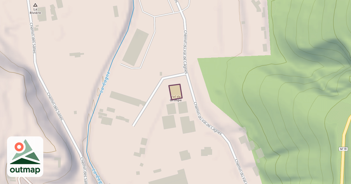 Map of Val de Grimpe