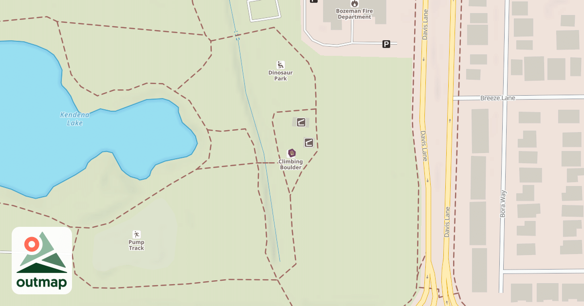 Map of Climbing Boulder