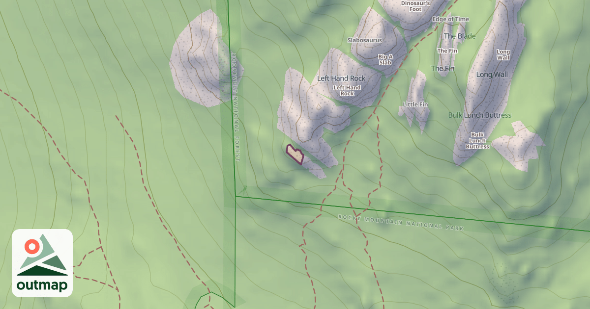 Map of Climbing Crag