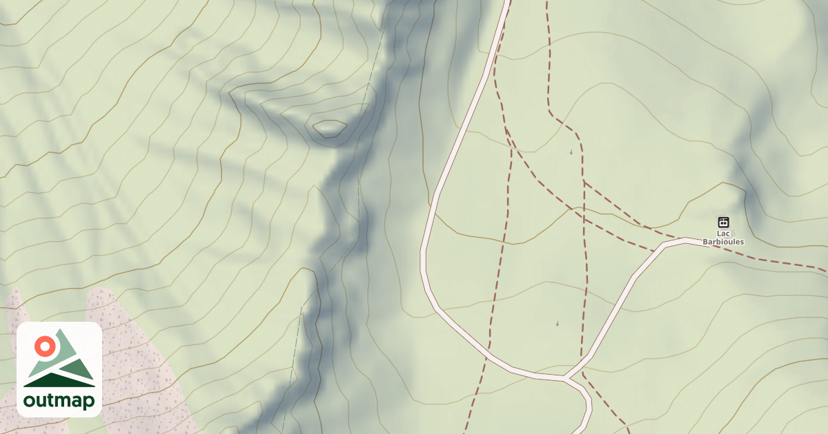Map of Snow Park de la Flamme