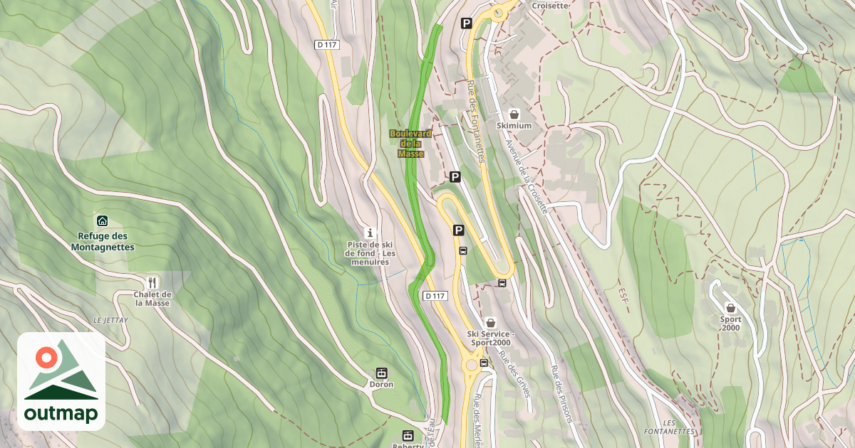 Map of Boulevard de la Masse