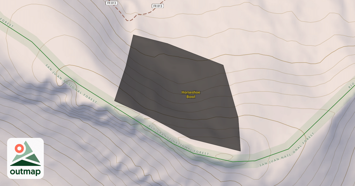 Map of Horseshoe Bowl