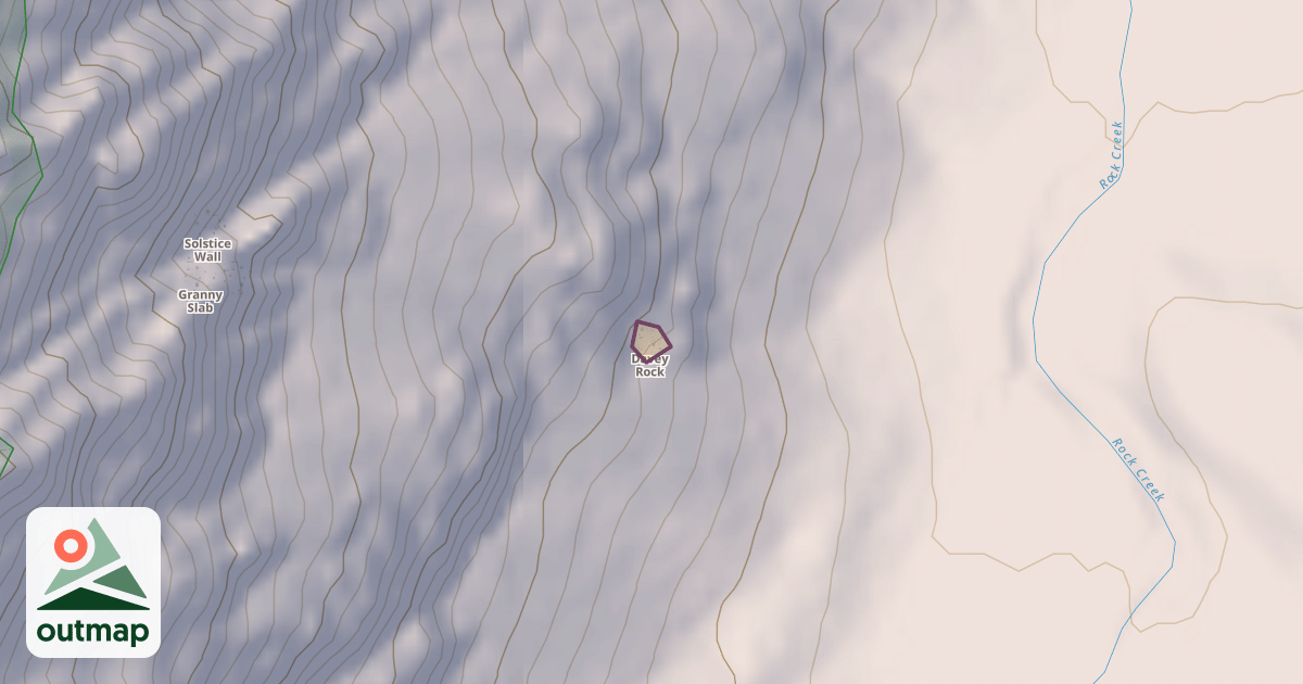 Map of Davey Rock
