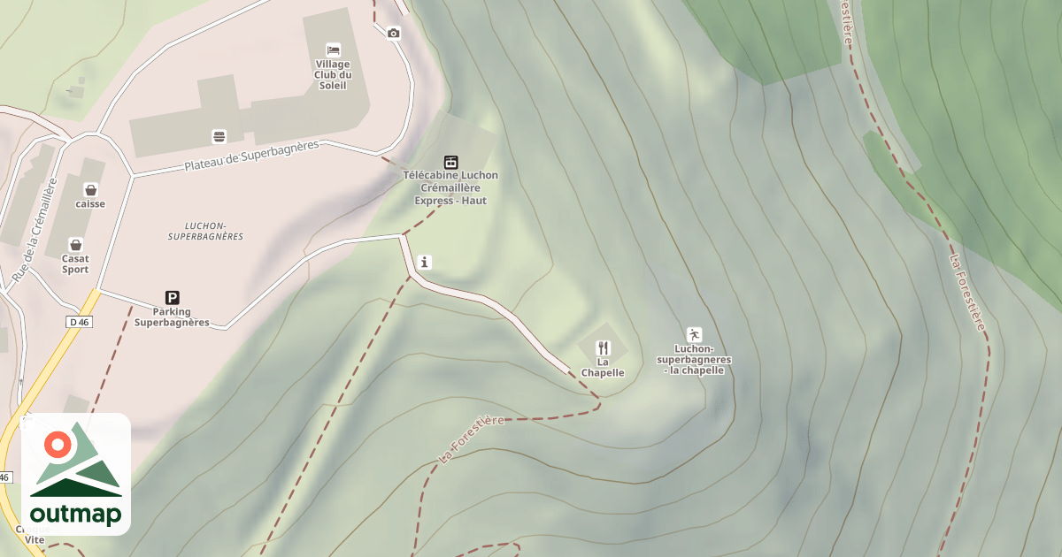 Map of Piste de luge