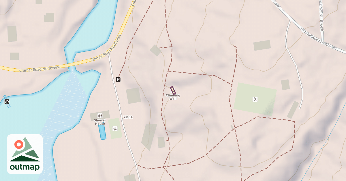 Map of Climbing Wall