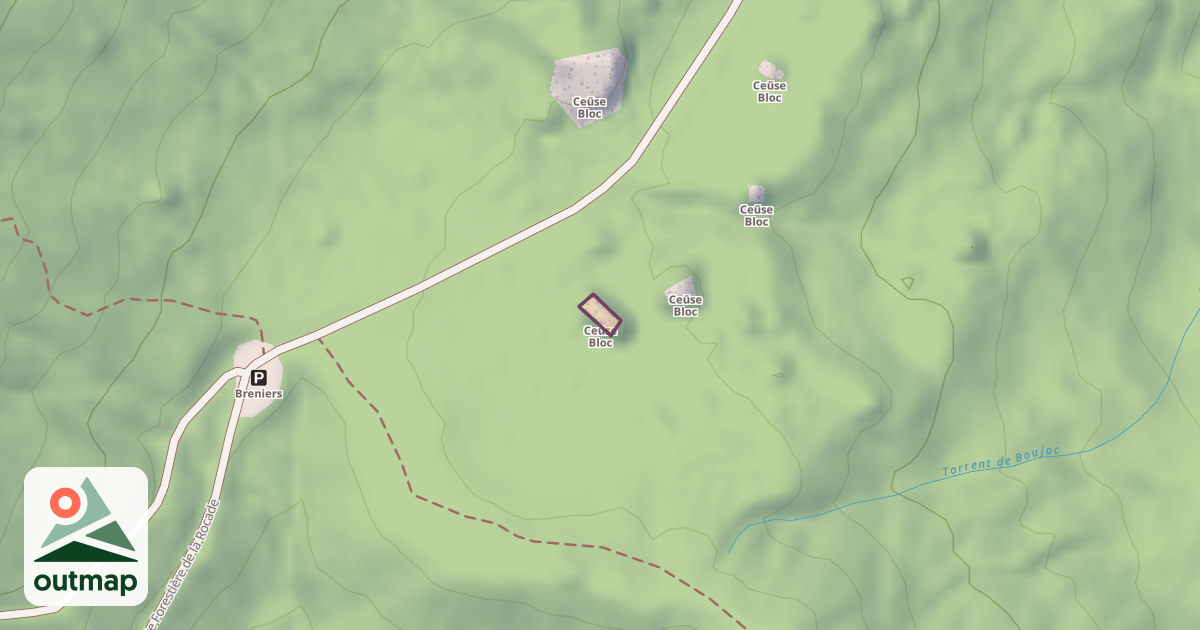 Map of Ceüse Bloc