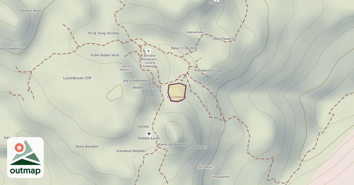 Map of ChuckWalla Needle
