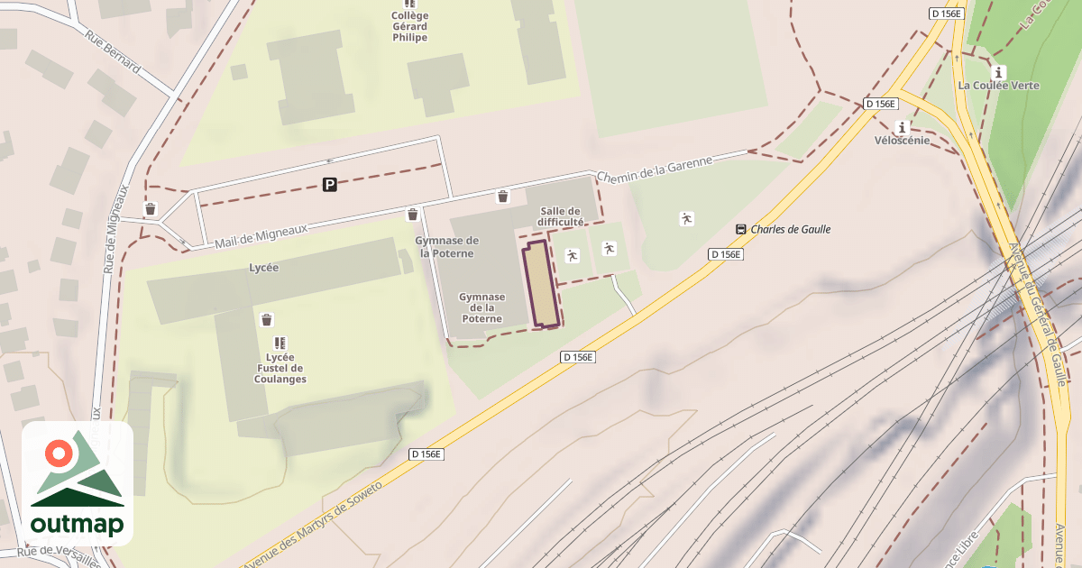 Map of Salle de bloc