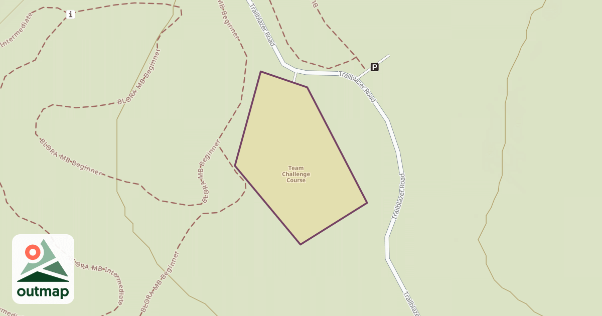 Map of Team Challenge Course
