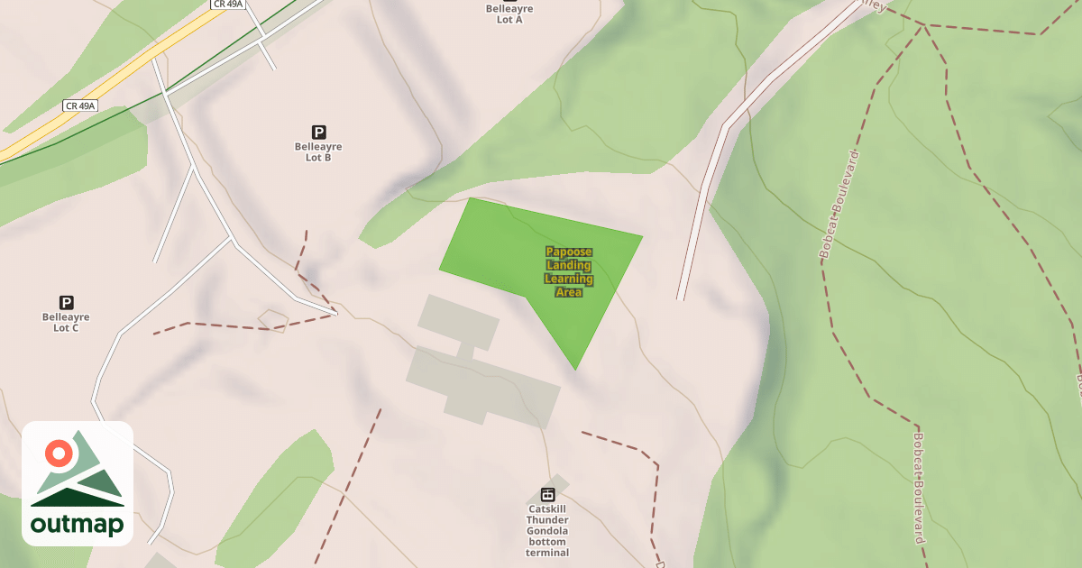Map of Papoose Landing Learning Area