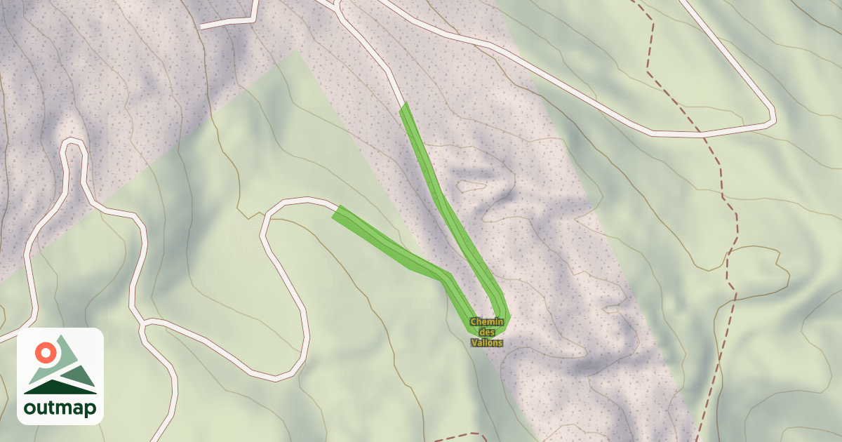 Map of Chemin des Vallons