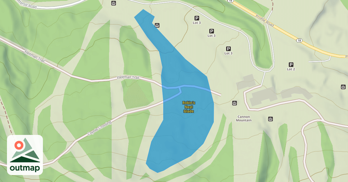 Map of Robin's Nest Glade