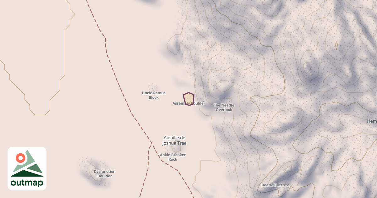 Map of Assembly Boulder
