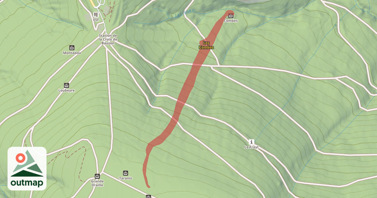 Map of Les Combes