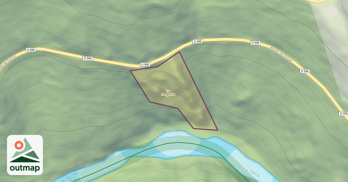 Map of La Forgette
