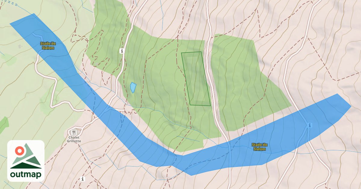Map of Stade de Slalom