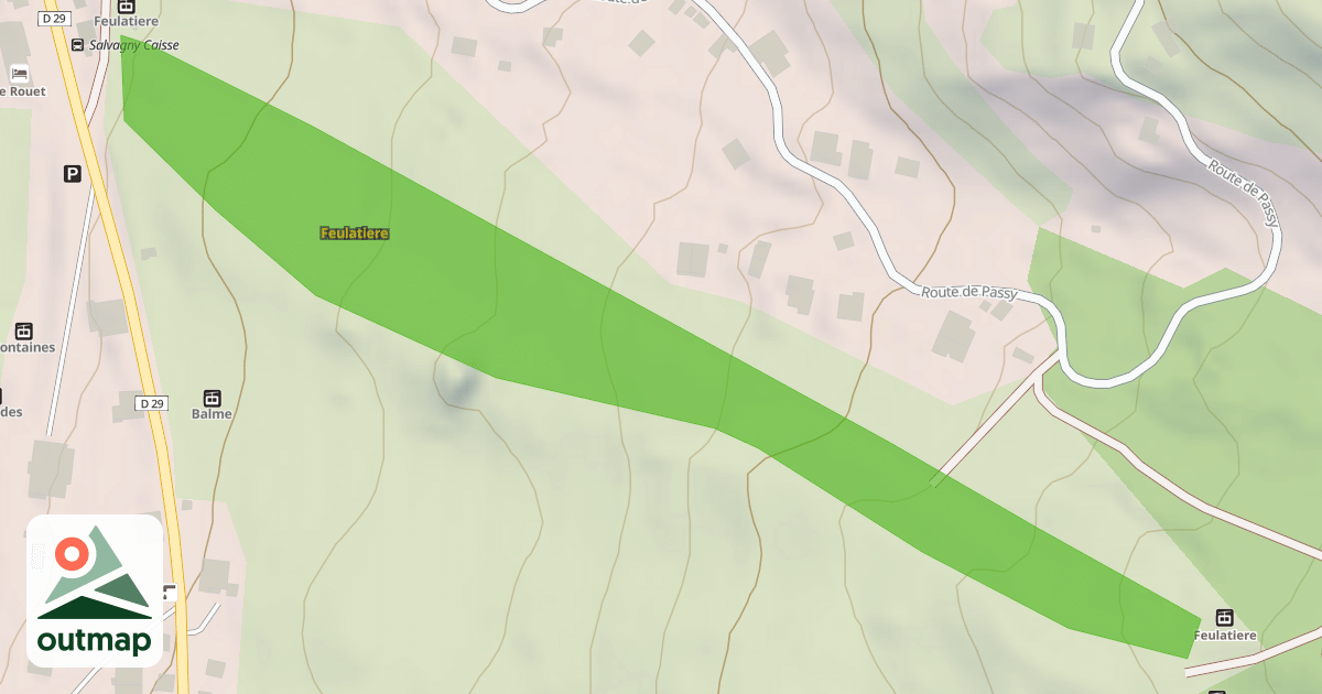 Map of Feulatiere