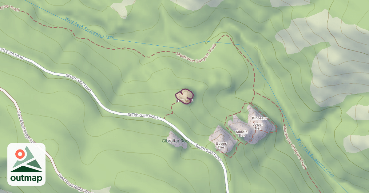 Map of Butt Rock