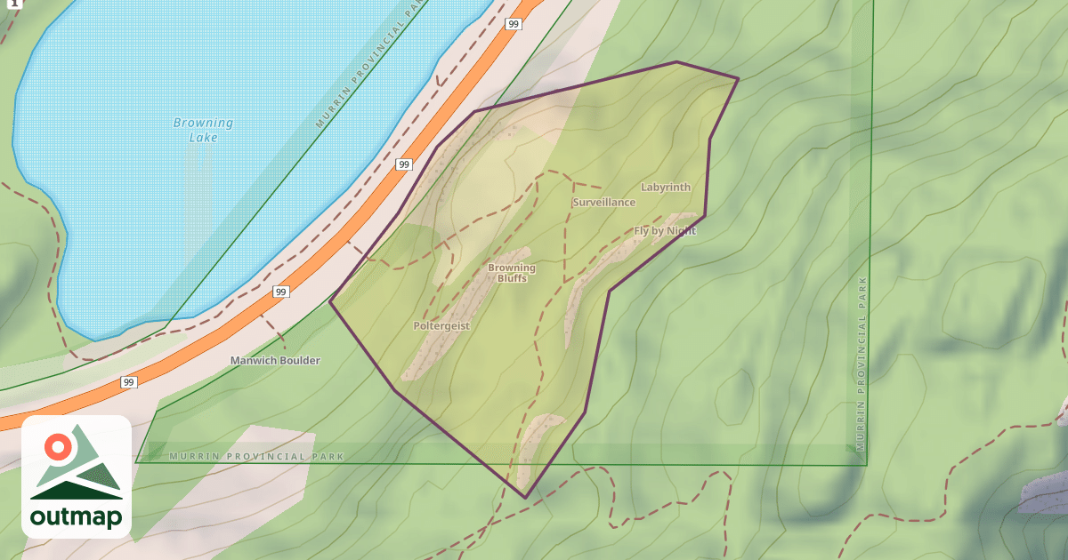 Map of Browning Bluffs