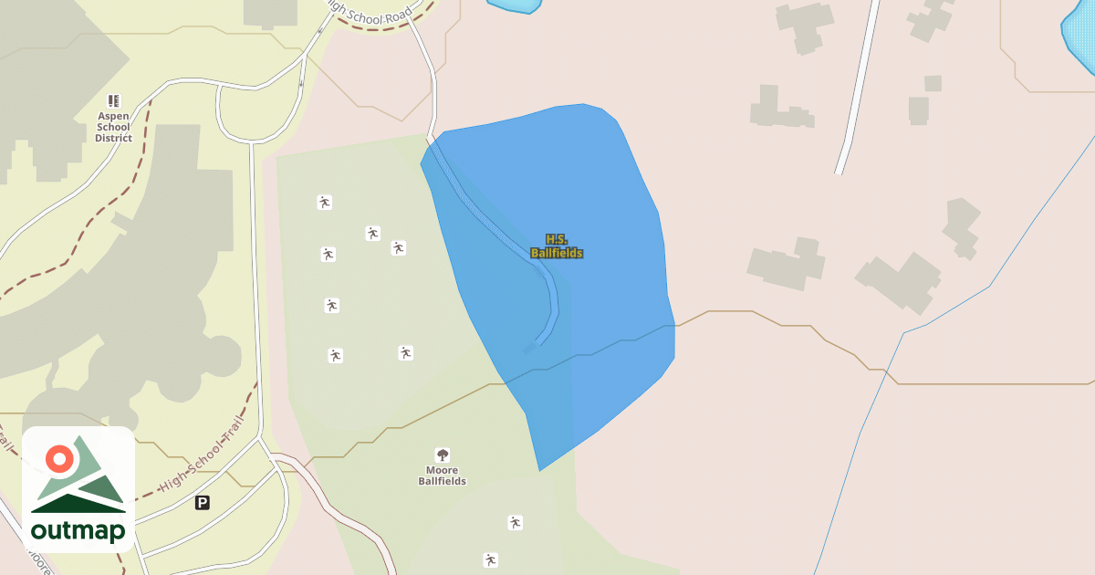 Map of H.S. Ballfields