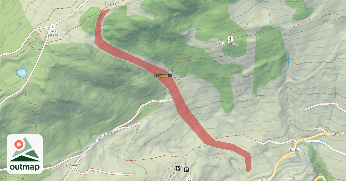 Map of Bouquetin