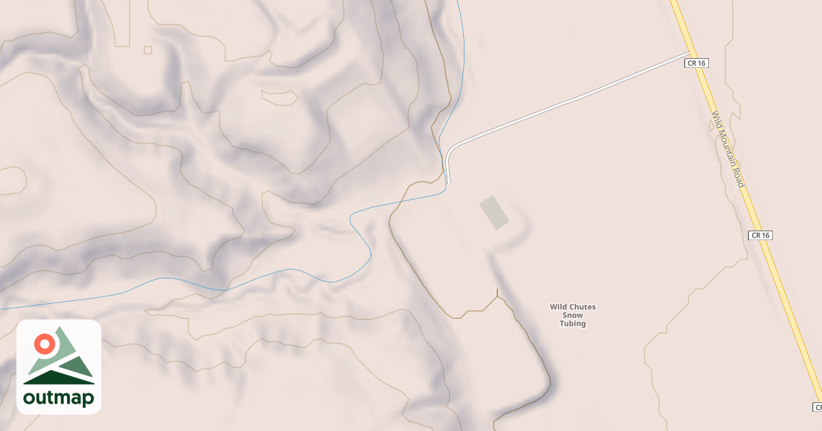 Map of Wild Chutes Snow Tubing