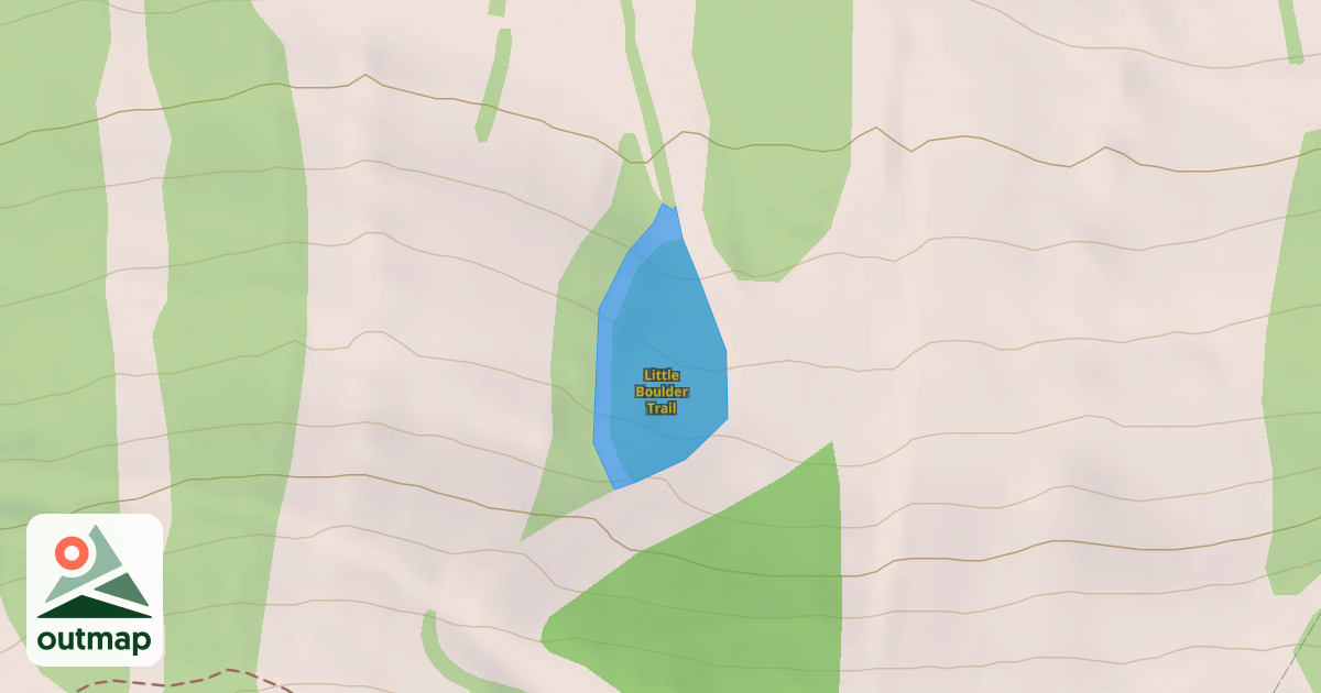Map of Little Boulder Trail