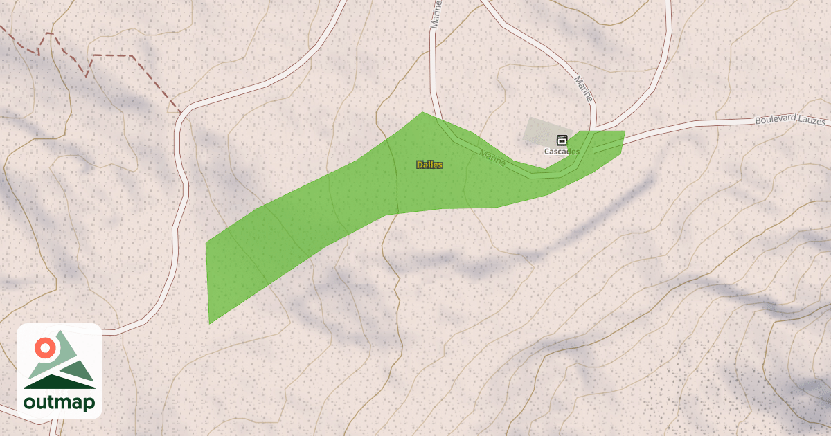 Map of Dalles