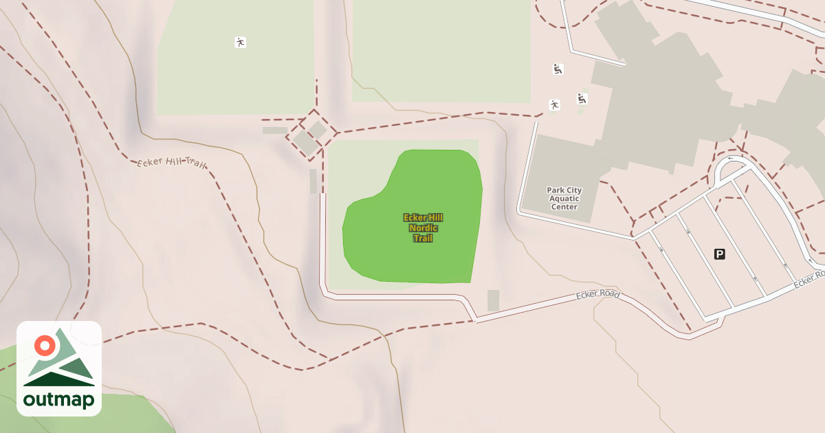Map of Ecker Hill Nordic Trail