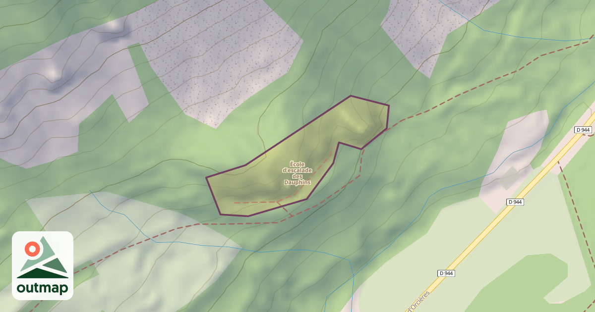 Map of École d’escalade des Dauphins