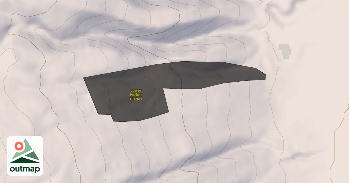Map of Lower Pocket Glades