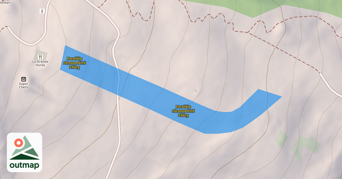 Map of Parallèle chronométré Chéry