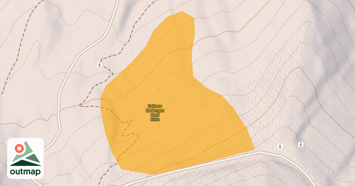 Map of Cabane du Berger Hors Piste
