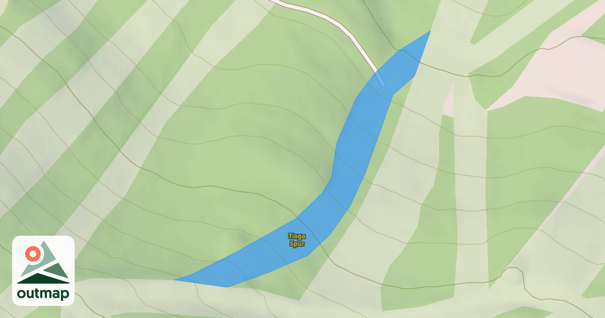 Map of Tioga Spur
