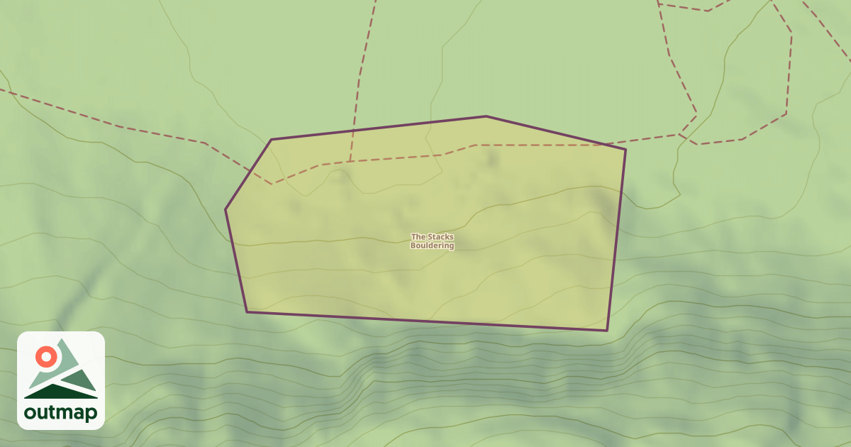 Map of The Stacks Bouldering