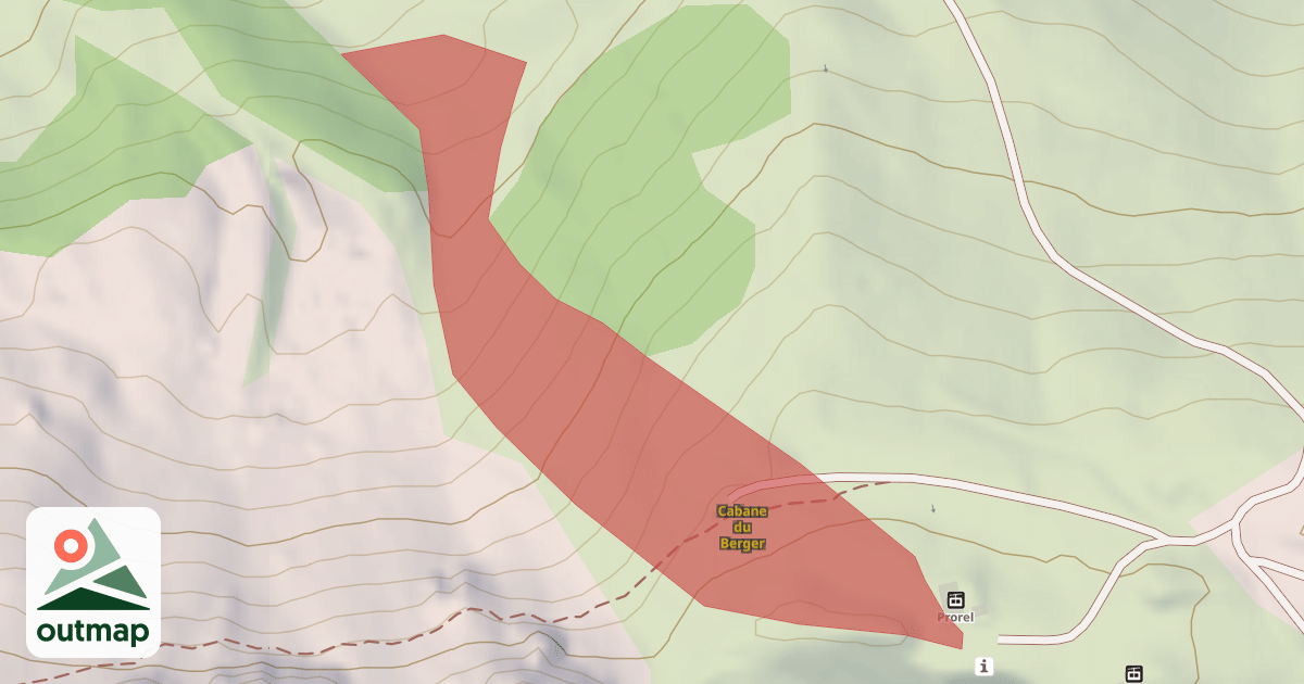 Map of Cabane du Berger
