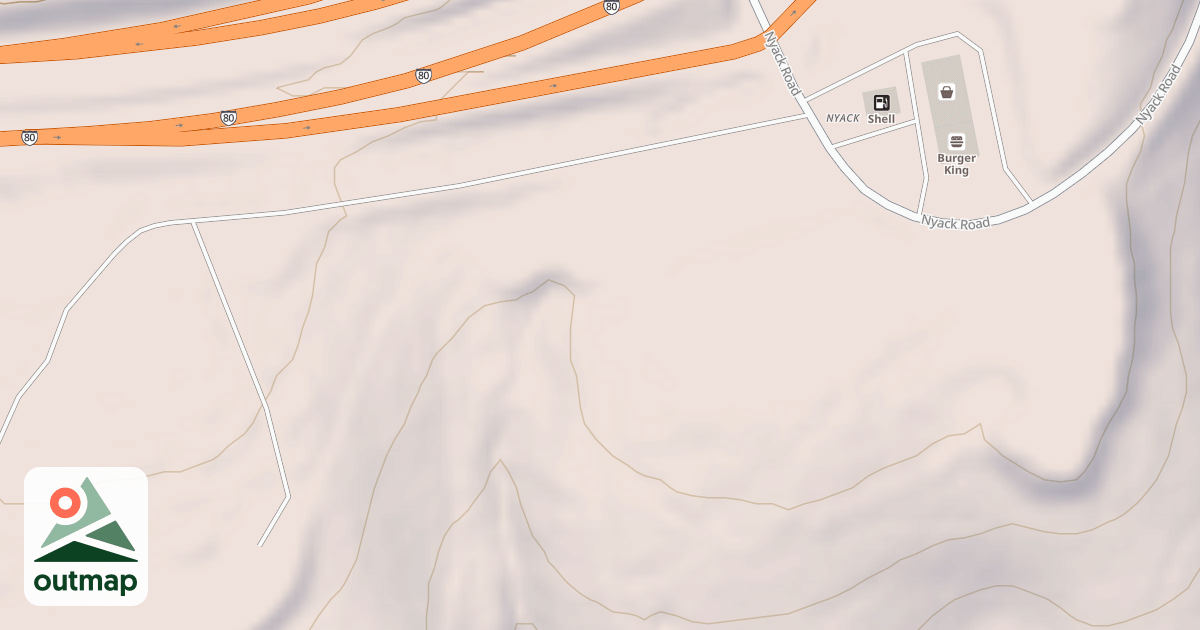 Map of Nyack Snow Play Area