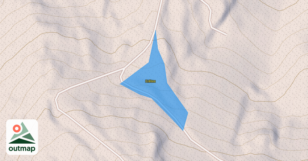 Map of Crêtes