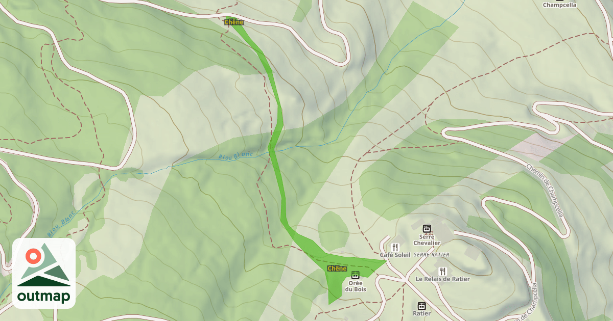 Map of Chêne