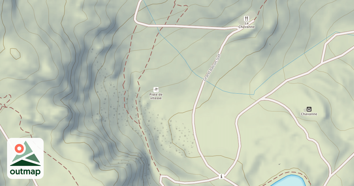 Map of Piste de vitesse