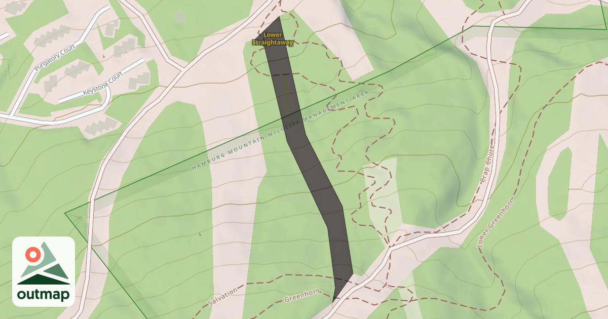 Map of Lower Straightaway