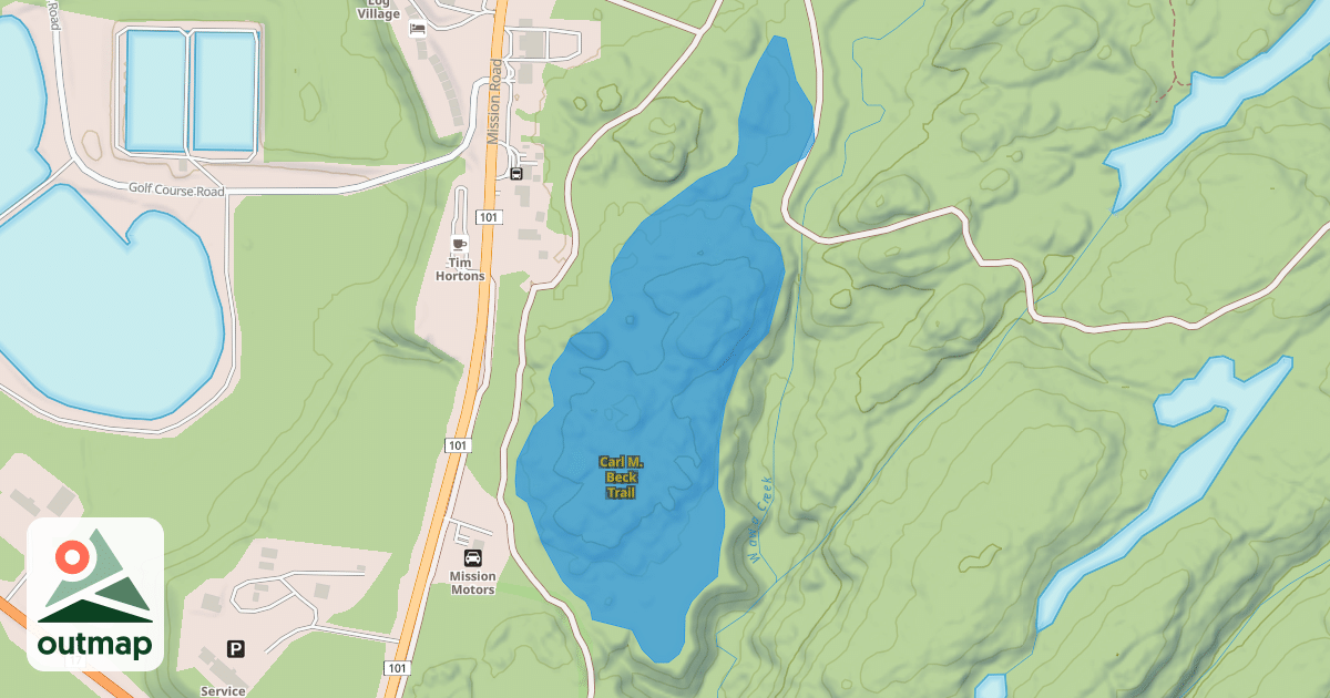 Map of Carl M. Beck Trail