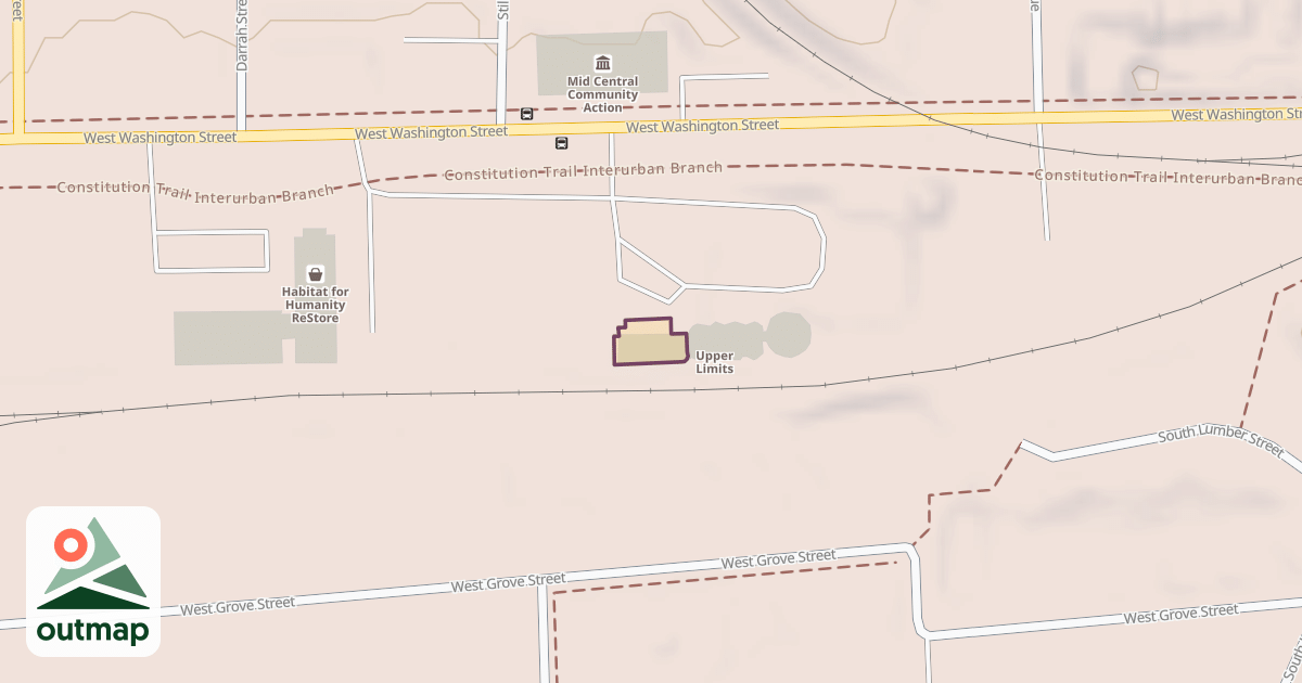 Map of Upper Limits Rock Gym & Pro Shop