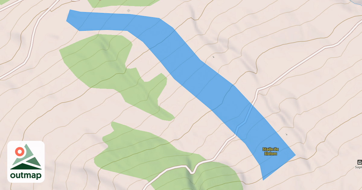 Map of Stade de Slalom