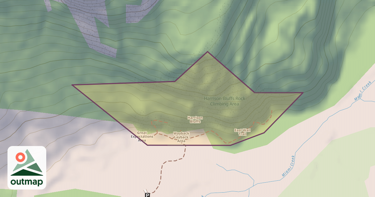 Map of Harrison Bluffs
