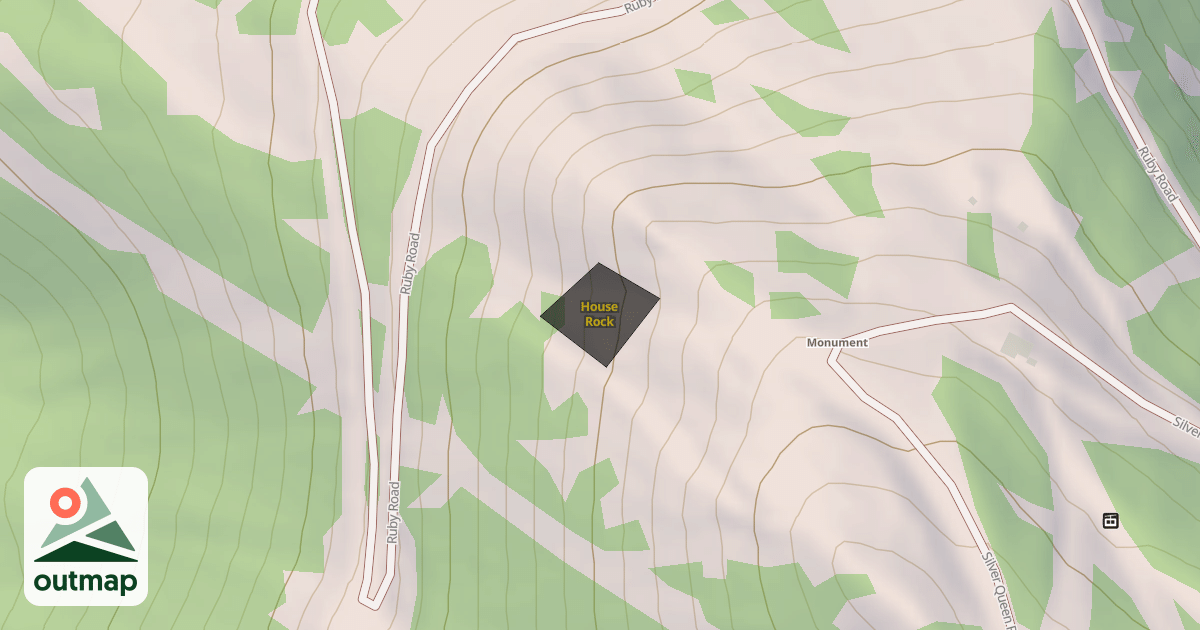 Map of House Rock