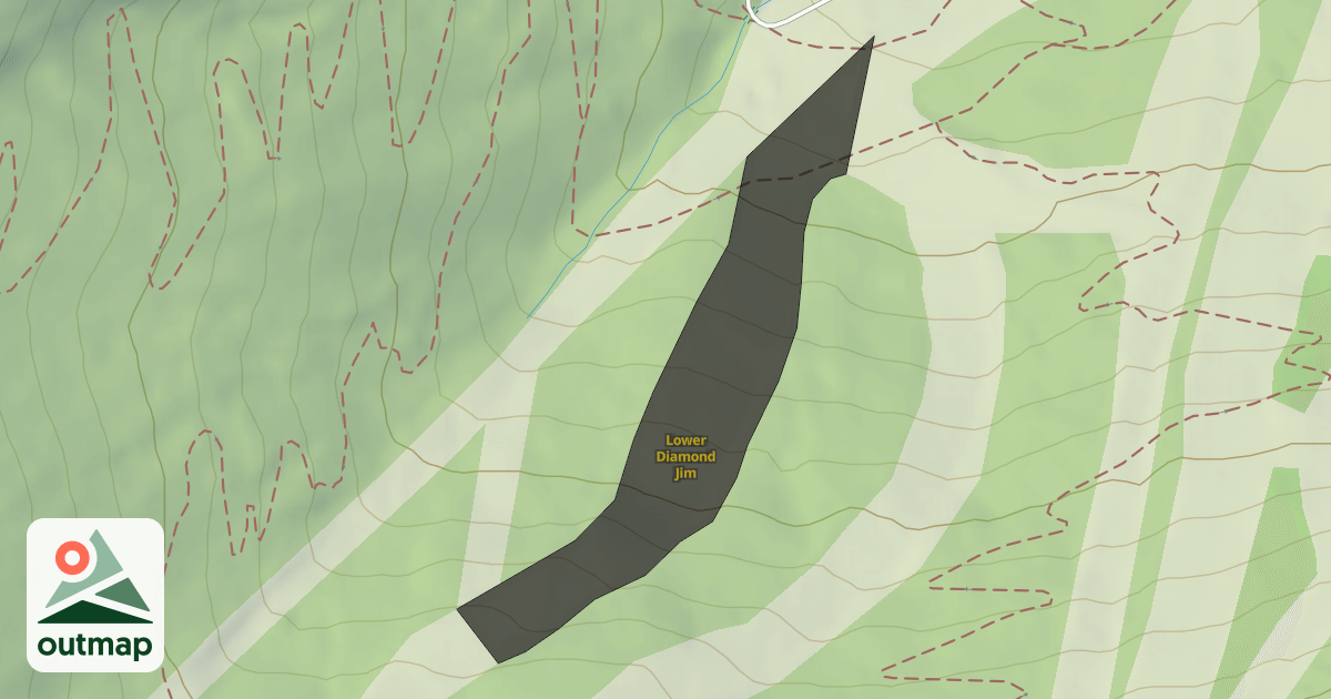 Map of Lower Diamond Jim